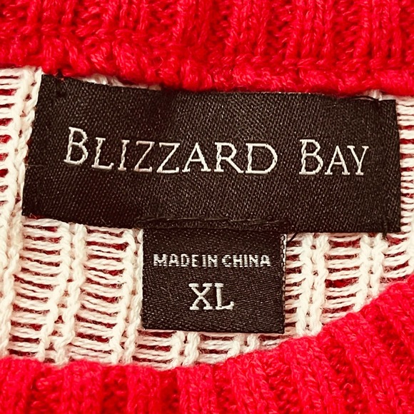 Blizzard Bay Tyrannosaurus Rex Santa Claws Ugly Christmas Sweater Size XL NWOT - Picture 4 of 6